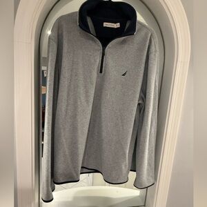 Nautica Heather Gray Quarter-Zip Pullover